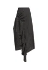 Weili Zheng Women's Skirt  With Ball In Black