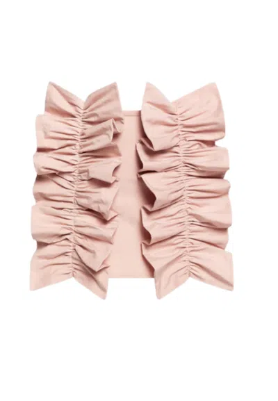 Weili Zheng Women's Skirt  With Ruches In Pink