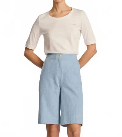 Weill Fadili Bermuda Short In Denim In Blue