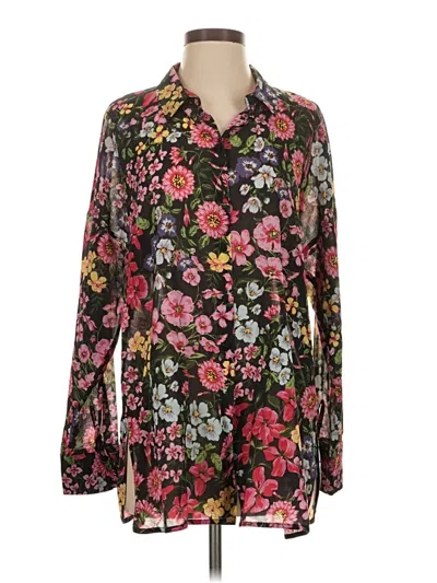 Pre-owned Weill Long Sleeve Blouse In Black