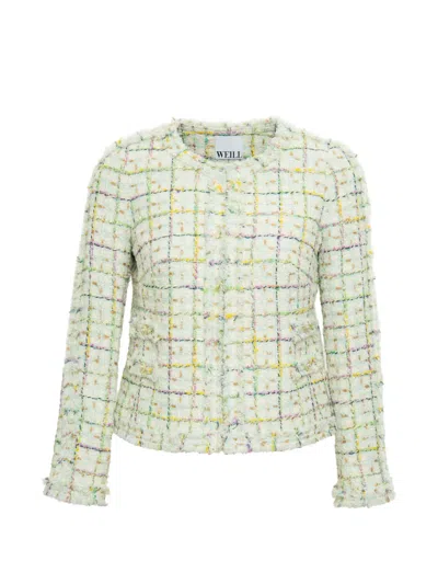 Weill Paris Braided-trim Tweed Jacket In Neutral