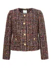 Weill Paris Tweed Button Jacket In Multi