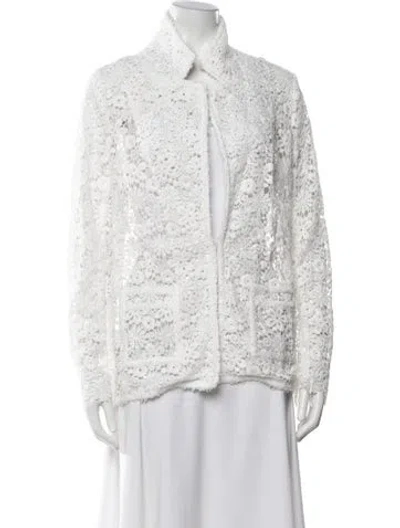 Pre-owned Weill Printed Jacket In White