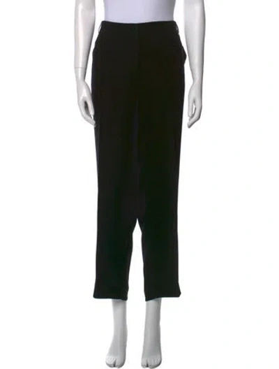Pre-owned Weill Straight Leg Pants In Black