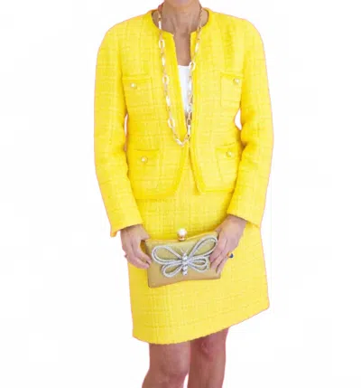 Weill Tinna Short Straight Mini Skirt In Yellow
