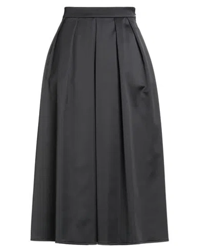 Weill Woman Midi Skirt Black Size 16 Polyester, Elastane