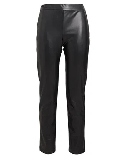Weill Woman Pants Black Size 12 Polyester, Polyurethane, Elastane