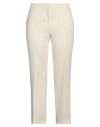 Weill Woman Pants Cream Size 12 Polyester In White