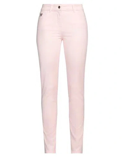 Weill Woman Pants Light Pink Size 6 Cotton, Elastane