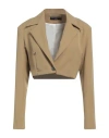 Weinsanto Woman Blazer Camel Size M Wool In Beige