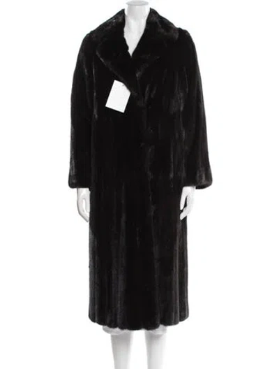 Pre-owned Weinstein's Fur-faire Mink Fur Coat In Black
