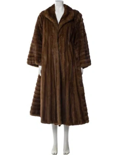 Pre-owned Weinstein's Fur-faire Mink Fur Coat In Brown