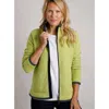 Weird Fish Ariana Full Zip Grid Fleece In Green