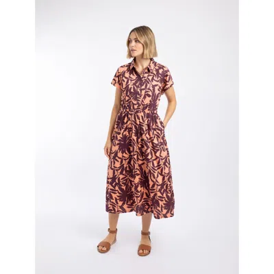 Weird Fish Artemis Printed Jersey Shift Dress In Green