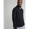 Weird Fish Baxter Fine Knit 1/4 Zip Jumper In Blue