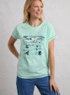 Weird Fish Beach Run Front Print Graphic T-shirt