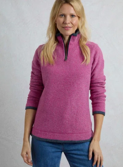 Weird Fish Beye 1/4 Zip Grid Fleece