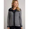 Weird Fish Bianca Full Zip Stripe Macaroni Hoodie