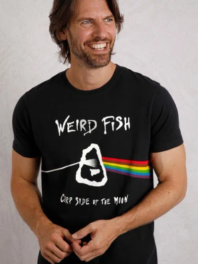 Weird Fish Carp Side Front Print Artist T-shirt In Black