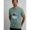 Weird Fish Coasting Front Print Graphic T-shirt In Blue