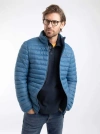 Weird Fish Crantock Showerproof Padded Jacket In Blue