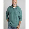Weird Fish Cruiser 1/4 Zip Macaroni Sweatshirt In Blue