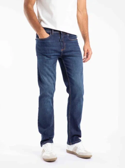 Weird Fish Eddie Straight Leg Denim Jeans In Blue