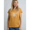 Weird Fish Fern Bee Front Print Graphic T-shirt
