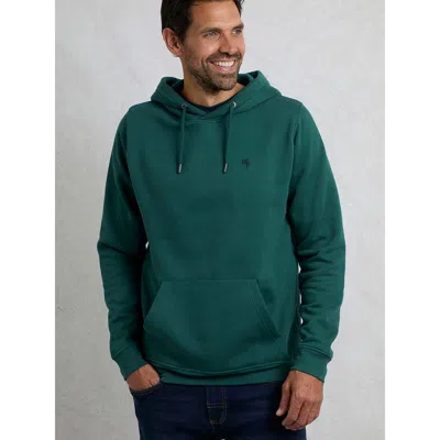 Weird Fish Hugo Branded Popover Hoodie In Green