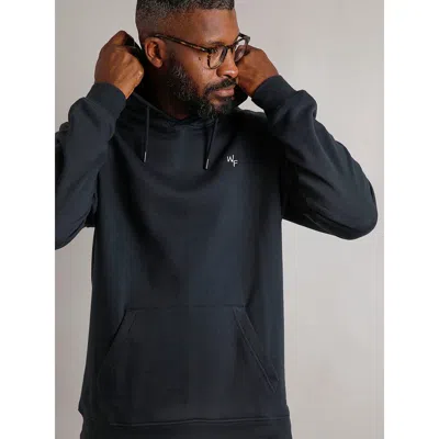 Weird Fish Hugo Branded Popover Hoodie In Blue