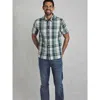 Weird Fish Judd Short Sleeve Check Shirt In White