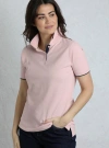 Weird Fish Pammie Pique Polo Shirt In Pink