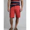 Weird Fish Rigney Cargo Shorts In Red