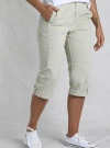Weird Fish Salena 3/4 Length Trousers In Gray