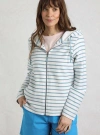 Weird Fish Striped Full Zip Hoodie