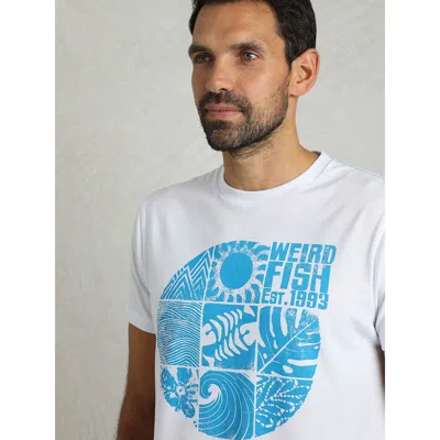 Weird Fish Summer Sector Graphic T-shirt In White
