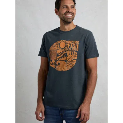 Weird Fish Summer Sector Graphic T-shirt In Blue