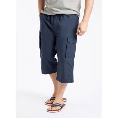 Weird Fish Summersville Cargo 3/4 Length Shorts In Blue