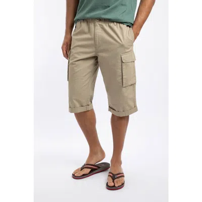 Weird Fish Summersville Cargo 3/4 Length Shorts In Brown