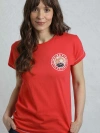 Weird Fish Sunset Summit Back Print Graphic T-shirt In Red