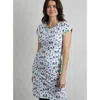 Weird Fish Tallahassee Jersey Dress In Blue