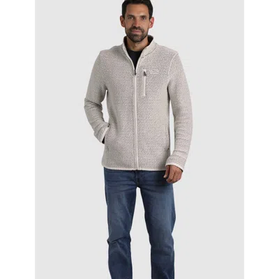 Weird Fish Transom Full Zip High Neck Jacket In Gray
