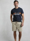 Weird Fish Weston Relaxed Canvas Shorts In Gray