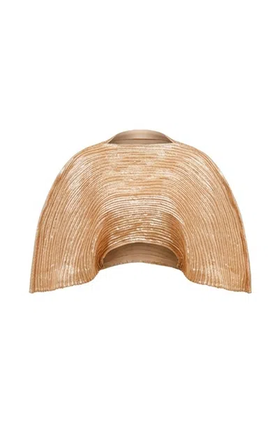 Weise Amanecer Sculpted Top In Gold