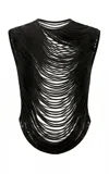 Weise Piraí Mesh Tank Top In Black
