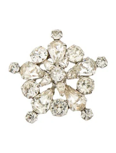 Pre-owned Weiss Crystal Brooch Pin In Multi