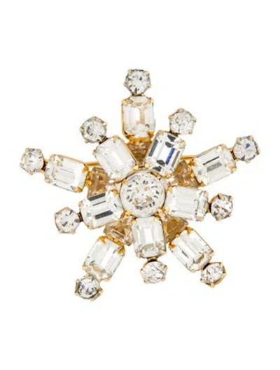 Pre-owned Weiss Crystal Pin Brooch In Multi