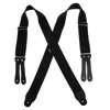 Welch Men's Big & Tall Elastic Button End Work Suspenders In Black