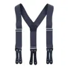 Welch Men's Big & Tall Elastic Button-end Y-back 2 Inch Work Suspenders In Grey