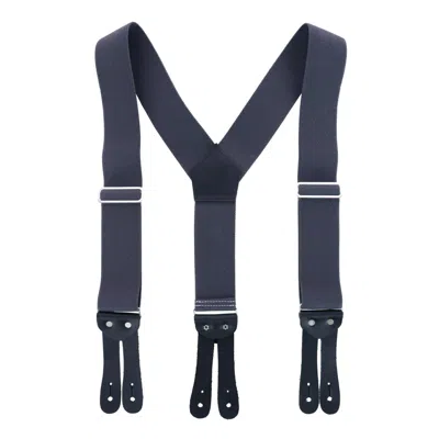 Welch Men's Big & Tall Elastic Button-end Y-back 2 Inch Work Suspenders In Grey